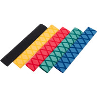 Набор термоусадочных трубок, противоскользящая оболочка, диаметр 25мм, длина 20см 5шт JTC-5918