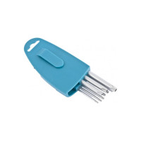 Набор удлиненных имбусовых ключей GROSS TORX-TT T10-T50, S2, сатинированные, 9 шт. 16407