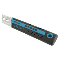 Разводной ключ GROSS 250 мм CrV, двухкомпонентная ручка 15562