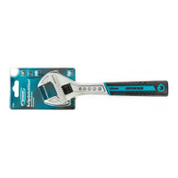 Разводной ключ GROSS 250 мм CrV, двухкомпонентная ручка 15562