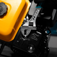 Разводной ключ GROSS 250 мм CrV, двухкомпонентная ручка 15562