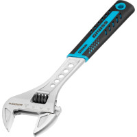 Разводной ключ GROSS 250 мм CrV, двухкомпонентная ручка 15562