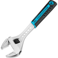 Разводной ключ GROSS 250 мм CrV, двухкомпонентная ручка 15562