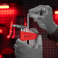 Набор коротких имбусовых ключей TORX, 9шт, T10-T50, CrV, сатин MATRIX 12305