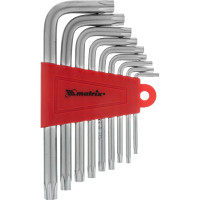 Набор коротких имбусовых ключей TORX, 9шт, T10-T50, CrV, сатин MATRIX 12305