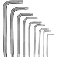 Набор коротких имбусовых ключей TORX, 9шт, T10-T50, CrV, сатин MATRIX 12305