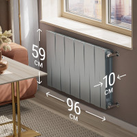 Радиатор Royal Thermo PianoForte 500/Silver Satin - 12 секц. НС-1176336