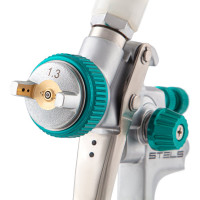 Краскораспылитель STELS AG 901 LVMP профессиональный, гравитационного типа, сопла 1.3 и 1.1 мм 57365