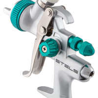 Краскораспылитель STELS AG 901 LVMP профессиональный, гравитационного типа, сопла 1.3 и 1.1 мм 57365