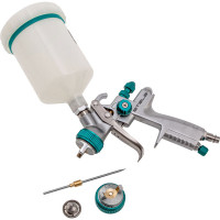 Краскораспылитель STELS AG 901 LVMP профессиональный, гравитационного типа, сопла 1.3 и 1.1 мм 57365