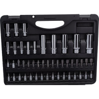 Набор инструментов FORCE 94 предмета с универсальными 6-гранными головками для целых и сорванных граней (SL) 1/4 1/2 4941R