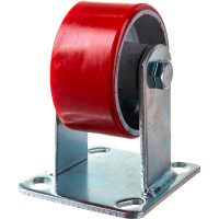 Колесо большегрузное полиуретановое неповоротное Longway FCp 46 Неповоротная колесная опора б/г полиуретан (10)