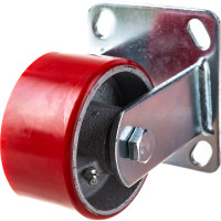 Колесо большегрузное полиуретановое неповоротное Longway FCp 46 Неповоротная колесная опора б/г полиуретан (10)