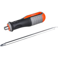 Двусторонняя стержневая отвертка РН2,SL6x150мм Ombra ROUND GRIP 756215 55777