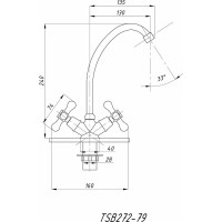 Смеситель для кухни Tsarsberg тип См-МДЦБА TSB-272-79