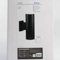 Садово-парковый светильник FERON DH0702 230V 2*E27 черный 06294