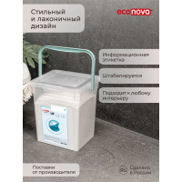 Ведро для стирального порошка Econova 8 л, бесцветное 431224101