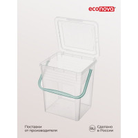 Ведро для стирального порошка Econova 8 л, бесцветное 431224101