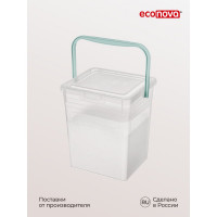 Ведро для стирального порошка Econova 8 л, бесцветное 431224101
