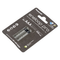 Аккумуляторы Panasonic eneloop pro BK-4HCDE/2BE 930mAh AAA R03 BL2 7706