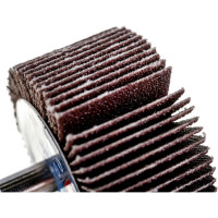 Круг шлифовальный лепестковый радиальный (40x20 мм; хвостовик 6 мм; P120) HOEGERT TECHNIK HT8D005