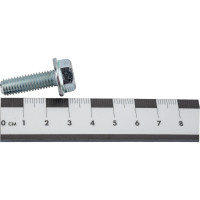 Болт с фланцем ZAMETAL 8x25 пр. 10.9, DIN 6921, оц., с насеч. 250 шт ZA082648