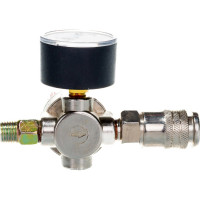 Регулятор давления с манометром резьба 1/4 Pegas pneumatic 4604