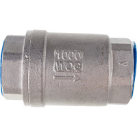 Клапан обратный LSCV 1″ Ду25 DN.ru Ру16 муфтовый, пружинный, нержавеющая сталь D100-00489