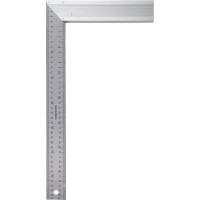 Угольник Denzel нержавеющая сталь, градуировка, алюминиевое основание, 400 мм 32398