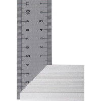 Угольник Denzel нержавеющая сталь, градуировка, алюминиевое основание, 400 мм 32398