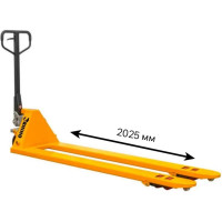 Гидравлическая тележка RHIHO с длинными вилами и полиуретановыми колесами SD2025L