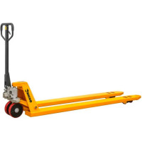 Гидравлическая тележка RHIHO с длинными вилами и полиуретановыми колесами SD2025L