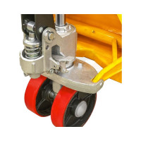 Гидравлическая тележка RHIHO с длинными вилами и полиуретановыми колесами SD2025L