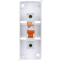 Бокс TDM ELECTRIC КМПн-1/2 для наружной установки с прозрачной крышкой, IP30, Народный SQ0907-0601