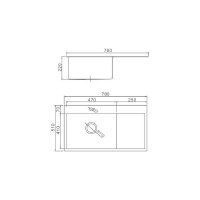 Кухонная мойка из нержавеющей стали GERHANS K 11087 37851-L K37851-L