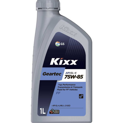 Трансмиссионное масло KIXX GEARTEC FF GL-4 75W85, полусинтетическое, 1 л L2717AL1E1