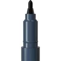 Маркер перманентный Berlingo "Multiline PE100" черный, пулевидный, 1мм, 12 шт. PM6324