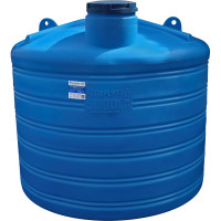 Овально-вертикальная емкость AQUAPLAST 5000 л, синяя 4630017951864