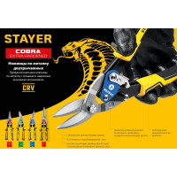 Прямые ножницы по металлу STAYER Cobra 250 мм 23055-S_z01