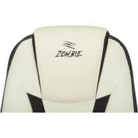 Игровое компьютерное кресло ZOMBIE 8 белый/черный искусственная кожа ZOMBIE 8 WHITE