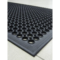 Ячеистый коврик ComeForte RR 60х90 см, с усиленными бортами черный RR-6