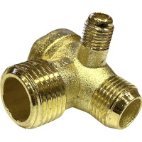Клапан обратный для компрессора резьба наружная M1/2хM3/8хM1/8 Pegas pneumatic 4316