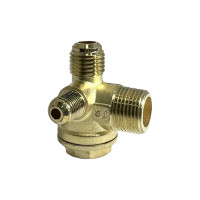 Клапан обратный для компрессора резьба наружная M1/2хM3/8хM1/8 Pegas pneumatic 4316