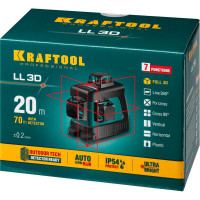 Лазерный нивелир KRAFTOOL LL-3D 34640