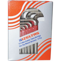 Набор шестигранных Г-образных SAE ключей IZELTAS, 12 предметов 4901003112