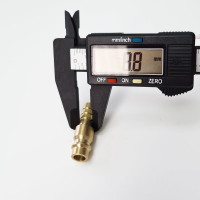 Штуцер быстроразъёмный латунный БРС с выходом под шланг 8 мм Профитт 9277765