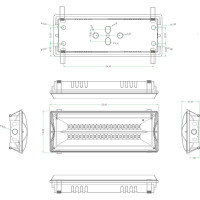 Светодиодный аварийный постоянный светильник ЭРА DPA301165 40LED 3ч IP65 NiCD Б0051843