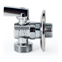 Угловой шаровой кран PROFACTOR PF CHROME ручка флажок, н/н 1/2 дюйма х 3/4 дюйма PF BAV 355