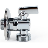 Угловой шаровой кран PROFACTOR PF CHROME ручка флажок, н/н 1/2 дюйма х 3/4 дюйма PF BAV 355