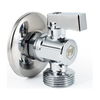 Угловой шаровой кран PROFACTOR PF CHROME ручка флажок, н/н 1/2 дюйма х 3/4 дюйма PF BAV 355